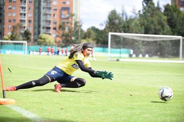 Las dirigidas por Carlos Paniagua iniciaron sus entrenamientos en la Sede Deportiva de la Federación Colombiana de Fútbol en Bogotá.