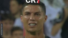Champions League memes featuring Cristiano Ronaldo