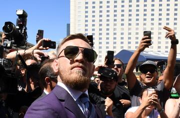 La llegada de Mayweather y McGregor a Las Vegas