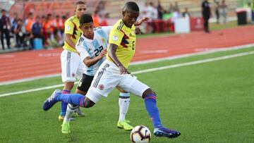 Fecha 2 del Grupo B: Selecci&oacute;n Argentina 2-1 Selecci&oacute;n Colombia en el Sudamericano Sub 17