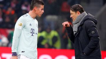 James Rodríguez en Bayern Múnich con Niko Kovac