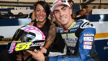 Alessia Polita vuelve a la pista con el casco de Loris Baz