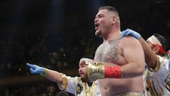 Andy Ruiz en pelea de box