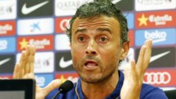 Luis Enrique en rueda de prensa