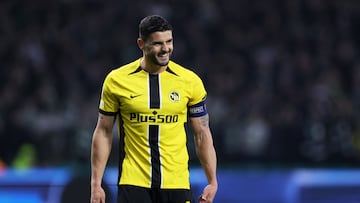 Soccer Football - Champions League - Celtic v BSC Young Boys - Celtic Park, Glasgow, Scotland, Britain - January 22, 2025 BSC Young Boys' Loris Benito reacts REUTERS/Russell Cheyne