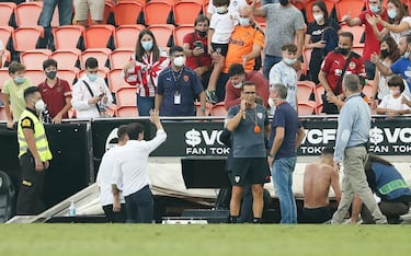 Marcelino se despide de los aficionados.