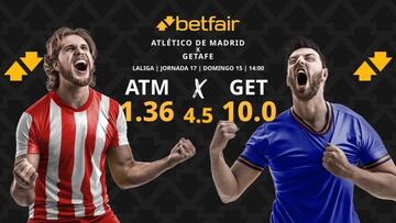Atlético de Madrid vs. Getafe CF: horario, dónde ver, pronósticos y clasificación