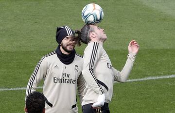 Looking ahead | Bale and Benzema train.