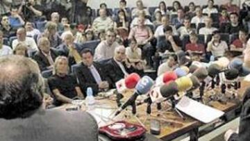 <b>ASISTENCIA MULTITUDINARIA. </b>El pasado 30 de mayo Florentino Pérez rompió su silencio en el Foro Ferrándiz-AS tras su dimisión como presidente del Real Madrid.