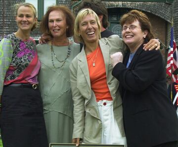 Pam Shriver, Renée Richards, Martina Navratilova y Billie Jean King.
 