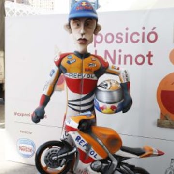 Márquez, en la exposición de ninots.