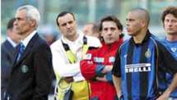 <B>NO HAY SINTONÍA.</B> Cúper no considera a Ronaldo imprescindible y el crack ha aceptado negociar su salida.