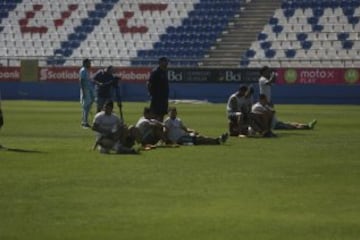 Santiago, 05 de marzo 2016.
Se realiza el banderazo de Universidad Catolica en el estadio San Carlos de Apoquindo.