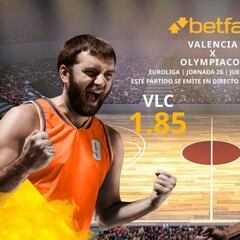 Valencia Basket vs. Olympiacos BC: horario, TV, estadísticas, clasificación y pronósticos