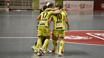 Miembros del Jaén Paraíso Interior en un partido la campaña pasada.