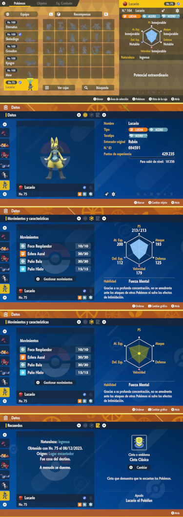 Obtén a tu Lucario shiny en Pokémon Escarlata y Púrpura gracias a este código de Regalo Misterioso