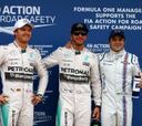 Hamilton logra la pole y Sainz asombra con un octavo