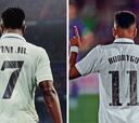 Cambio de dorsales en el Madrid: ¡Vinicius el 7 y Rodrygo, el 11!