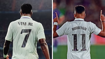 Cambio de dorsales en el Madrid: ¡Vinicius el 7 y Rodrygo, el 11!