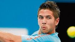 <b>AFINADO. </b>Fernando Verdasco ataca la bola de revés.