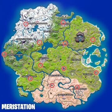 Ubicaciones de todas las gasolineras de la Temporada 1 de Fortnite Cap&iacute;tulo 3