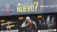 Free Fire: agenda semanal del 2 al 7 de marzo con Ezio Auditore y bonus de incubadora