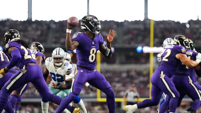 Lamar Jackson y los Ravens sorprenden a los Cowboys y consiguen su primer victoria de la temporada