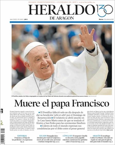 Las portadas de todo el mundo lloran la muerte del papa Francisco