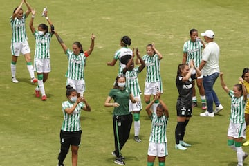 El equipo antioqueño aseguró la clasificación a la siguiente ronda de la Liga Femenina tras llegar a 21 puntos y quedarse con el segundo puesto. Goles de Maria Fernanda Agudelo. 