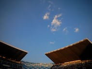 Soccer Football - Liga MX - Cruz Azul v Tigres UANL - Estadio Cuauhtemoc, Puebla, Mexico - February 15, 2026 General view inside the stadium during the match REUTERS/Eloisa Sanchez