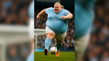 Algunos de los referentes del balón pie en acción con muchos kilos de más.