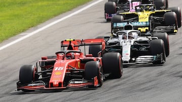 Leclerc liderando en Monza.