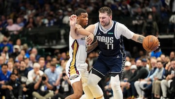 Luka Doncic, base de Dallas Mavericks, ante New Orleans Pelicans.