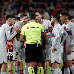 El póker de Gil Manzano: ya ha expulsado a Messi, Neymar, Suárez y Lewandowski