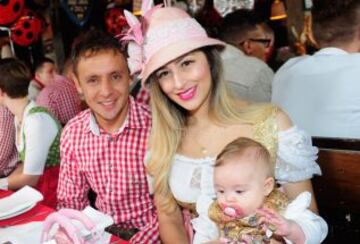 Rafinha y su mujer Carolina.