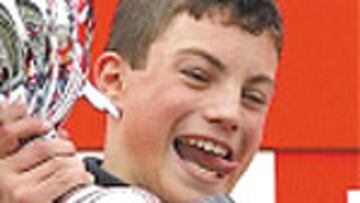 Julián Miralles, en el podio.