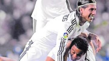 <b>BUEN MOMENTO. </b>Los blancos ganaron los tres puntos en San Mamés y miran con optimismo al futuro.