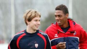 <b>PAREJA DE ÉXITO. </b>Dady y Plasil triunfan en las filas osasunistas.