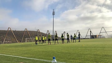 El entrenamiento de Las Palmas.
