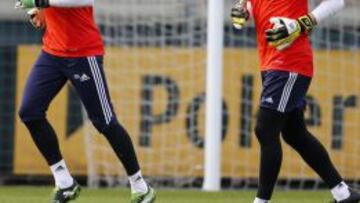 CON EL ALTA. Casillas se incorporó al grupo ayer por la mañana.