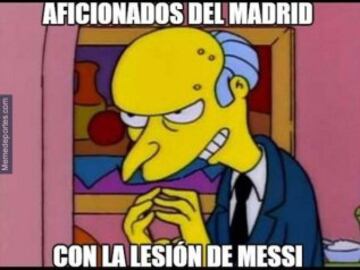 Los 'memes' de la lesión de Messi