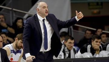 Pablo Laso, durante el partido contra el Iberostar Tenerife.