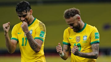 Lucas Paqueta y Neymar.