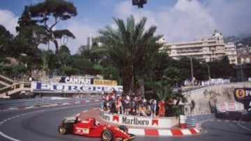 Gerhard Berger destac&oacute; en la temporada 1995. Ac&aacute; se desempe&ntilde;&oacute; en el Gran Premio de M&oacute;naco.