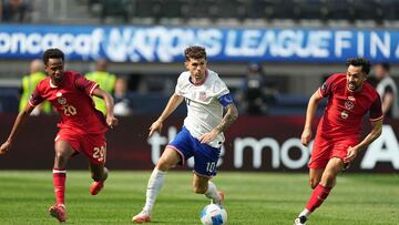 Christian Pulisic, máxima figura de la Selección de Estados Unidos, no participará en la Copa Oro 2025, competición más relevante de la Concacaf. (Michael Owens/Getty Images/AFP) (Photo by Michael Owens / GETTY IMAGES NORTH AMERICA / Getty Images via AFP)