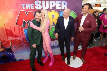 Anna Taylor-Joy, Chris Meledandri, Charlie Day and Chris Pratt attend the premiere of Universal Pictures' "The Super Mario Bros." at Regal LA Live, in Los Angeles, California, U.S., April 1, 2023. REUTERS/David Swanson