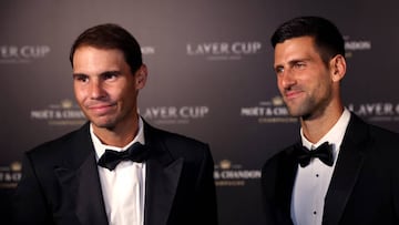 At the Laver Cup gala, Novak Djokovic introduced Team Europe teammate Rafael Nadal ahead of the tournament.