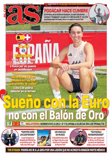 Las portadas de AS de julio