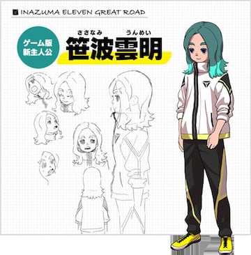 Unmei Sasanami, nuevo protagonista de Inazuma Eleven: Great Road of Heroes 