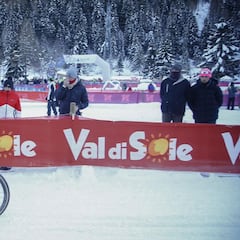 Van Aert también es el más fuerte... sobre nieve